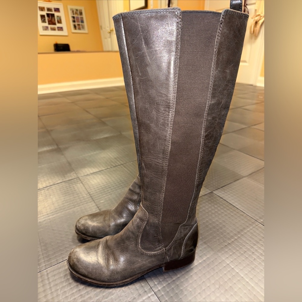 JESSICA SIMPSON RADFORD WOMENS GRAY TALL BOOTS SIZE 7M